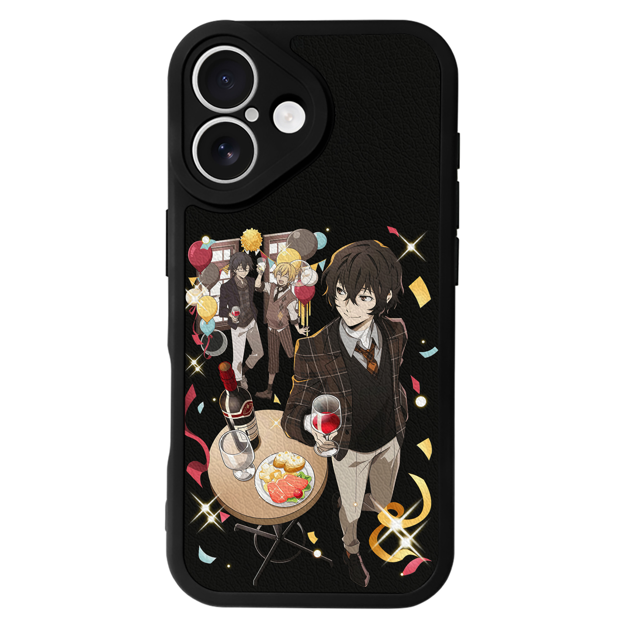 （画像用） 文豪ストレイドッグス Bungo Stray Dogs 【iPhone 16シリーズ対応】シリコンスマホケース（レザー調） 材質：シリコン